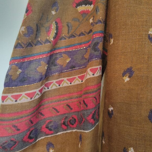 Vintage Joseph Piselli Bal De Grace 2 Piece Set 8 Paisley Print Wool Culottes - Picture 15 of 16